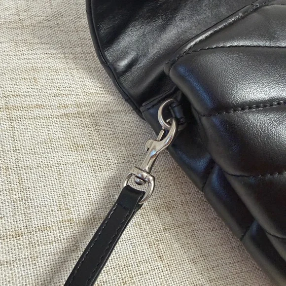 SAINT LAURENT Toy Loulou Calfskin Y Quilted Monogram Crossbody Bag - Picture 12 of 16